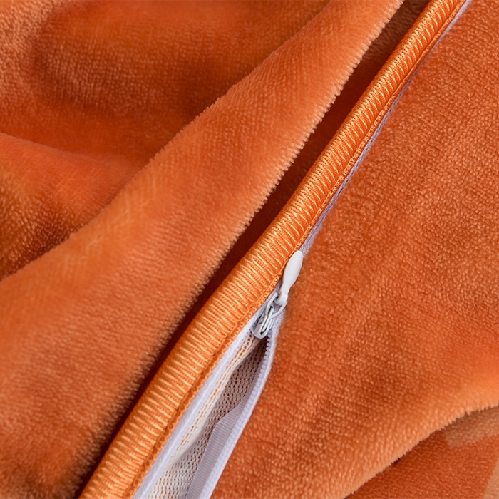 91家纺网 家纺一手货源 找家纺 启扬 2025直播爆款新款8.5斤加厚高克重牛奶绒四件套床裙款法莱绒宝宝绒金貂绒 心想事橙