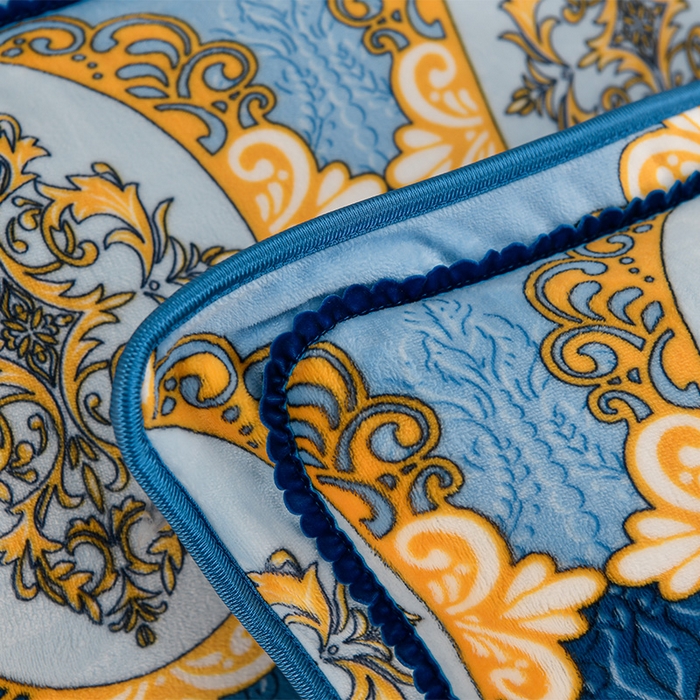 91家纺网 家纺一手货源 找家纺 启扬 2025直播爆款新款8.5斤加厚高克重牛奶绒四件套床裙款法莱绒宝宝绒金貂绒 经典生活