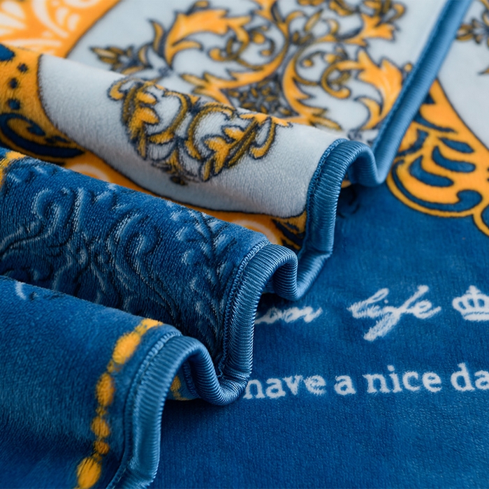 91家纺网 家纺一手货源 找家纺 启扬 2025直播爆款新款8.5斤加厚高克重牛奶绒四件套床裙款法莱绒宝宝绒金貂绒 经典生活