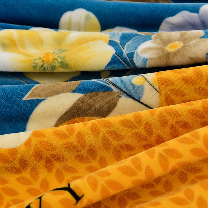 91家纺网 家纺一手货源 找家纺 启扬 2025直播爆款新款8.5斤加厚高克重牛奶绒四件套床裙款法莱绒宝宝绒金貂绒 花枝招展