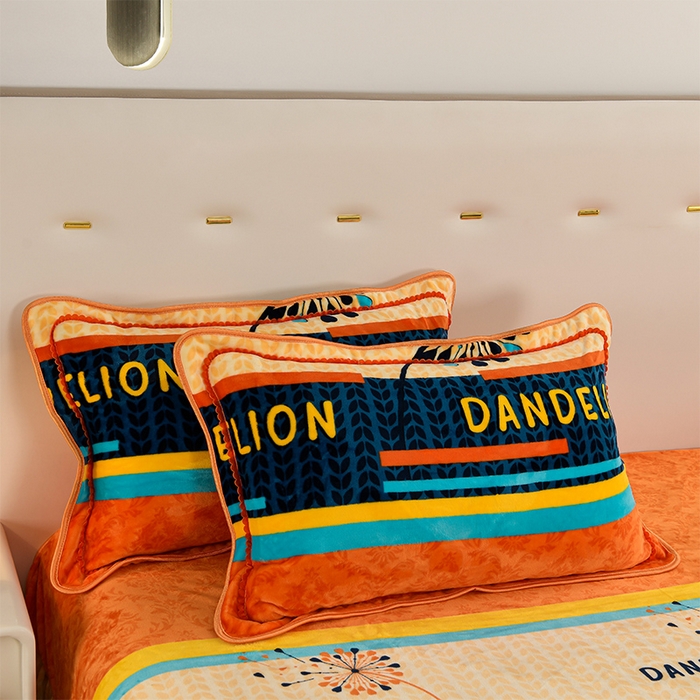 91家纺网 家纺一手货源 找家纺 启扬 2025直播爆款新款8.5斤加厚高克重牛奶绒四件套床裙款法莱绒宝宝绒金貂绒 花团锦簇