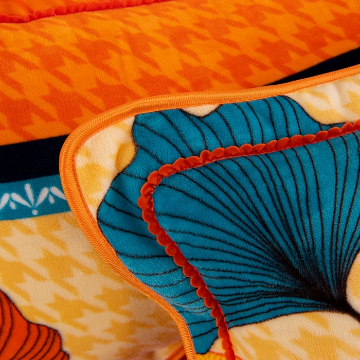 91家纺网 家纺一手货源 找家纺 启扬 2025直播爆款新款8.5斤加厚高克重牛奶绒四件套床裙款法莱绒宝宝绒金貂绒 茉莉粉