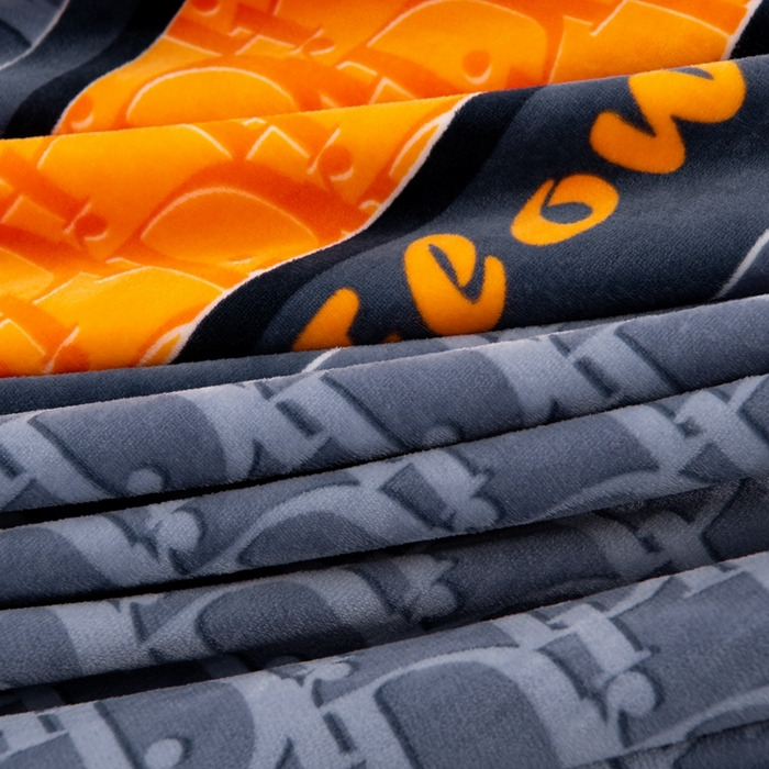 91家纺网 家纺一手货源 找家纺 启扬 2025直播爆款新款8.5斤加厚高克重牛奶绒四件套床裙款法莱绒宝宝绒金貂绒 休闲人生