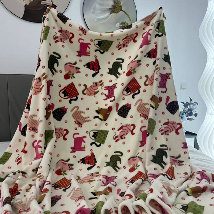 91家纺网 家纺一手货源 找家纺 （总）鹏程 2025新款礼品毛毯法莱绒午睡毯加厚高克重毛毯绒床单云貂绒毛毯毯子学生单人毛毯