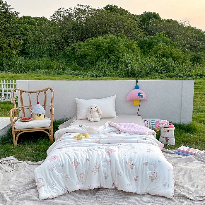 91家纺网 家纺一手货源 找家纺 （总）小芽家居 2025新款儿童豆豆被被子被芯