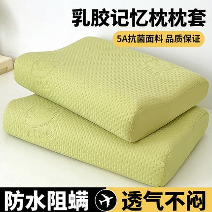 曼陀罗 2025新款爱豆熊乳胶记忆棉枕套 爱豆熊-草绿