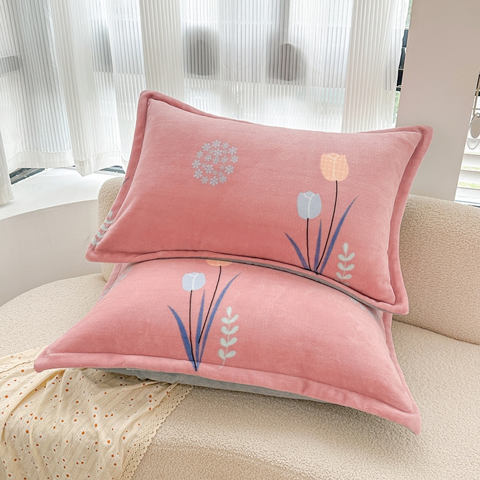 91家纺网 家纺一手货源 找家纺 家贝爱 2025新款A类牛奶绒印花四件套 花开浪漫