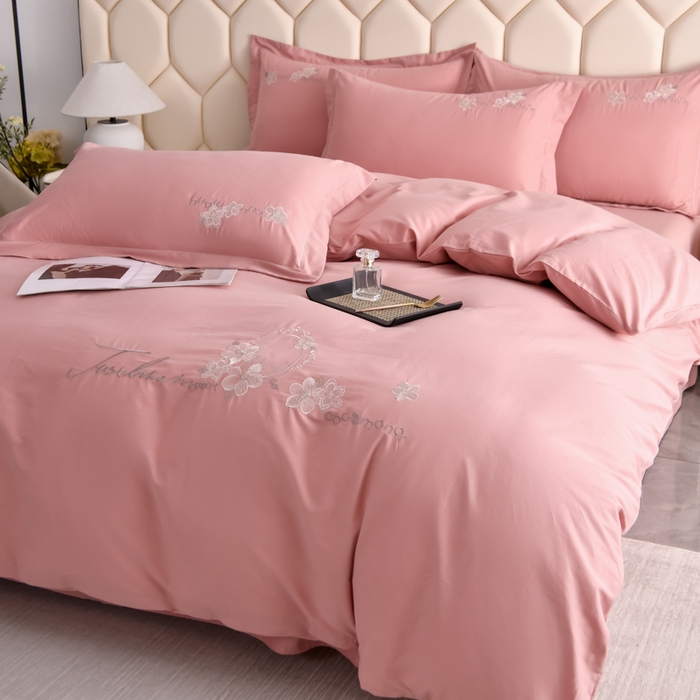 91家纺网 家纺一手货源 找家纺 （总）江南春家纺 【柔-轻密】2025秋冬133x76高精密刺绣100%全棉四件套