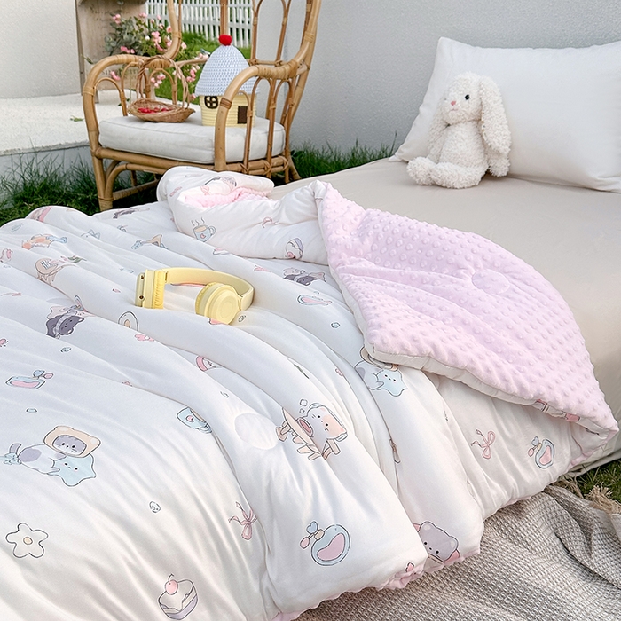 91家纺网 家纺一手货源 找家纺 （总）小芽家居 2025新款儿童豆豆被被子被芯