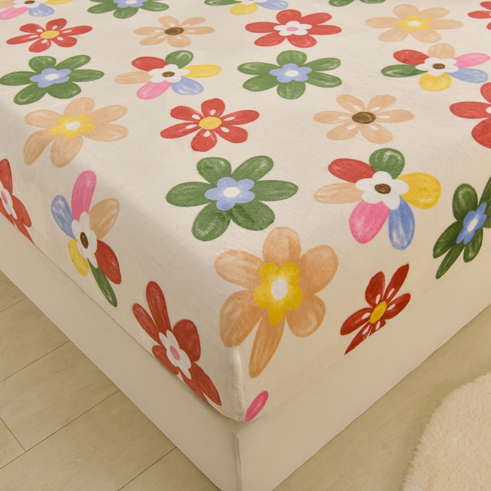 91家纺网 家纺一手货源 找家纺 （总）圣楚家纺 2025新款牛奶绒床笠