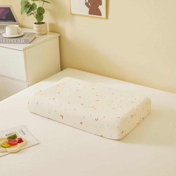 91家纺网 家纺一手货源 找家纺 翎盈家纺 2025款ins风小清新卡通多规格纯棉乳胶枕专用枕套全棉枕头套 快乐魔法