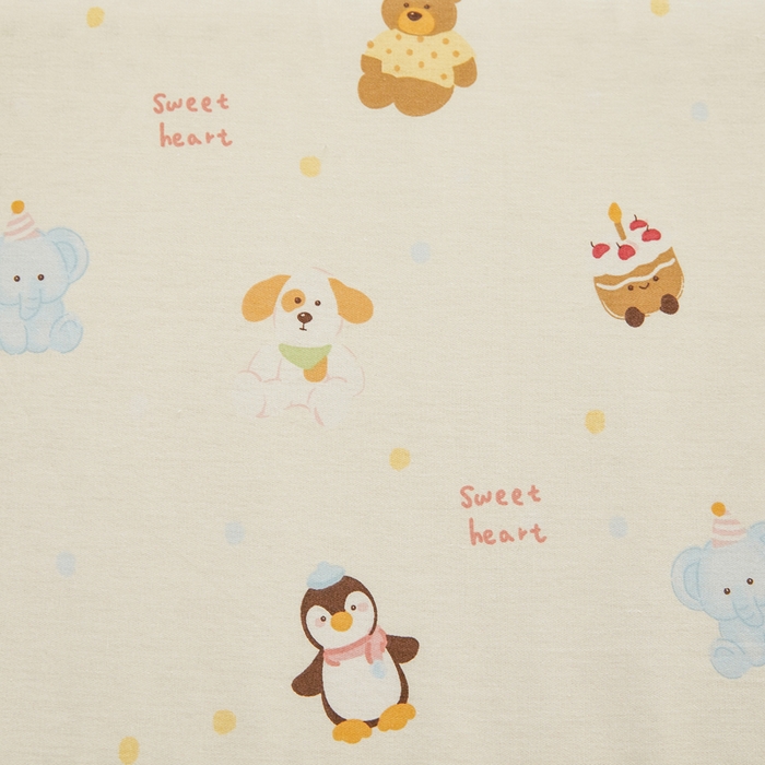 91家纺网 家纺一手货源 找家纺 翎盈家纺 2025款ins风小清新卡通多规格纯棉乳胶枕专用枕套全棉枕头套 甜蜜乐园