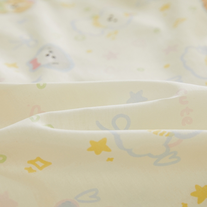 91家纺网 家纺一手货源 找家纺 翎盈家纺 2025款ins风小清新卡通多规格纯棉乳胶枕专用枕套全棉枕头套 童趣绘彩