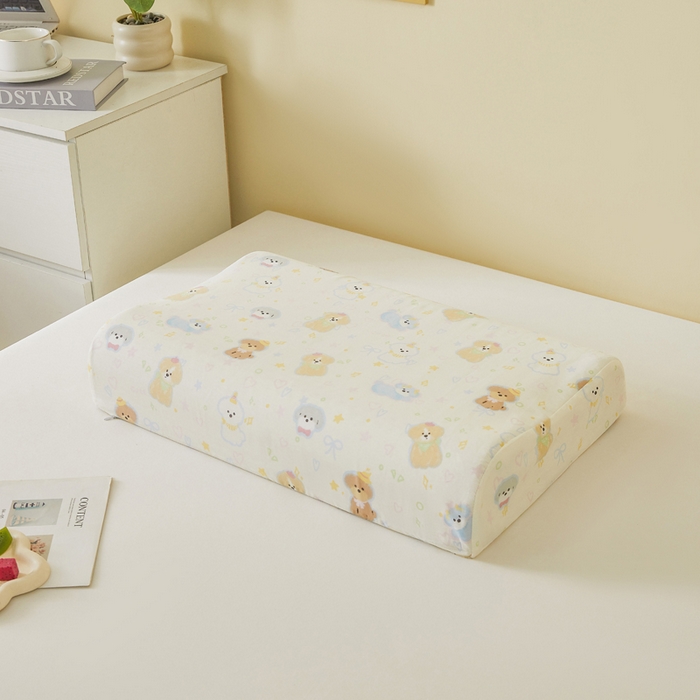 91家纺网 家纺一手货源 找家纺 翎盈家纺 2025款ins风小清新卡通多规格纯棉乳胶枕专用枕套全棉枕头套 童趣绘彩