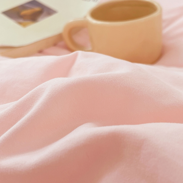 91家纺网 家纺一手货源 找家纺 VIP被业 2025新款磨毛二合一扣子款四季子母被学生冬被被子被芯 粉色