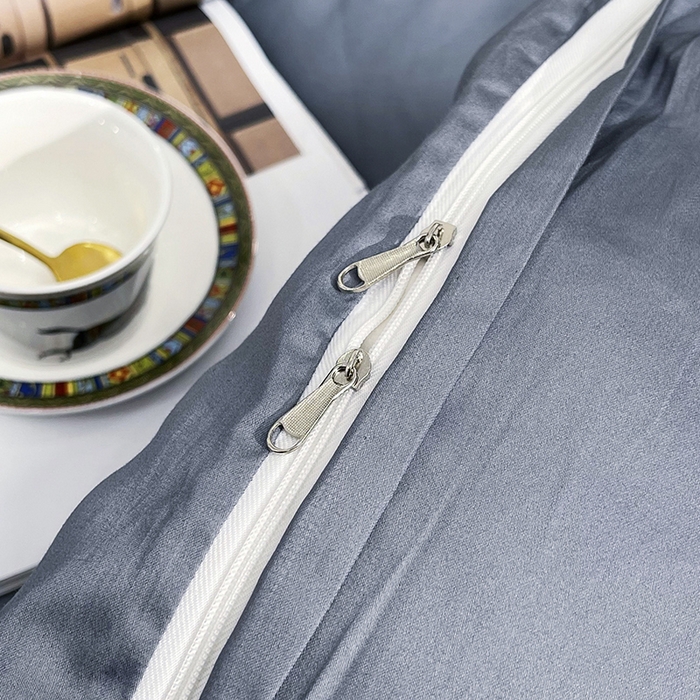 91家纺网 家纺一手货源 找家纺 艾迪尚家纺 2025新款120支刺绣长绒棉四六件套（新拍）-四六件套 山茶花-绅士灰