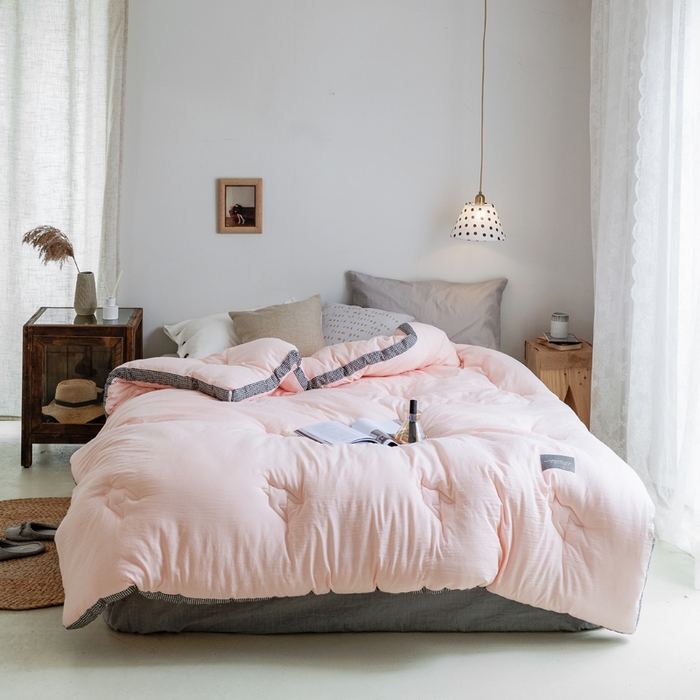 91家纺网 家纺一手货源 找家纺 （总）VIP被业 2025新款新疆棉花千鸟格立体秋冬被全棉水洗棉被子被芯