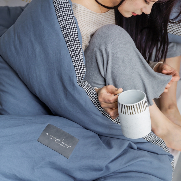 91家纺网 家纺一手货源 找家纺 （总）VIP被业 2025新款新疆棉花千鸟格立体秋冬被全棉水洗棉被子被芯