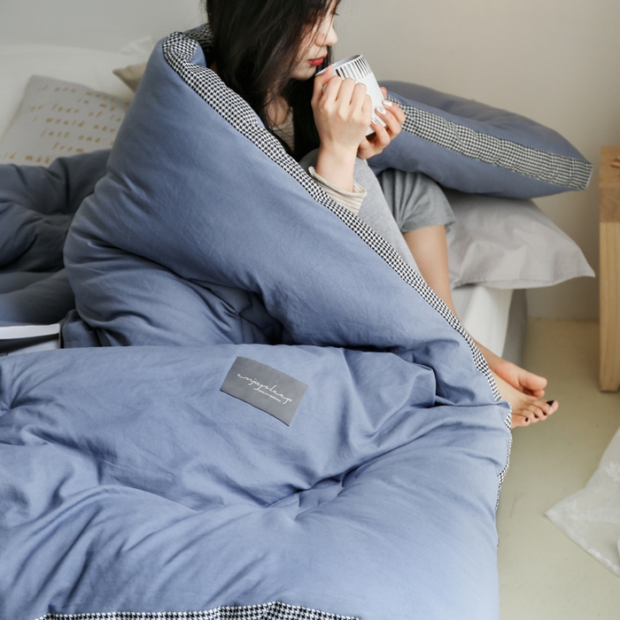 91家纺网 家纺一手货源 找家纺 （总）VIP被业 2025新款新疆棉花千鸟格立体秋冬被全棉水洗棉被子被芯