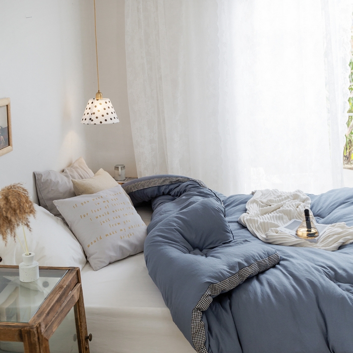 91家纺网 家纺一手货源 找家纺 （总）VIP被业 2025新款新疆棉花千鸟格立体秋冬被全棉水洗棉被子被芯