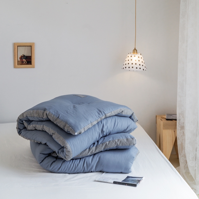 91家纺网 家纺一手货源 找家纺 （总）VIP被业 2025新款新疆棉花千鸟格立体秋冬被全棉水洗棉被子被芯