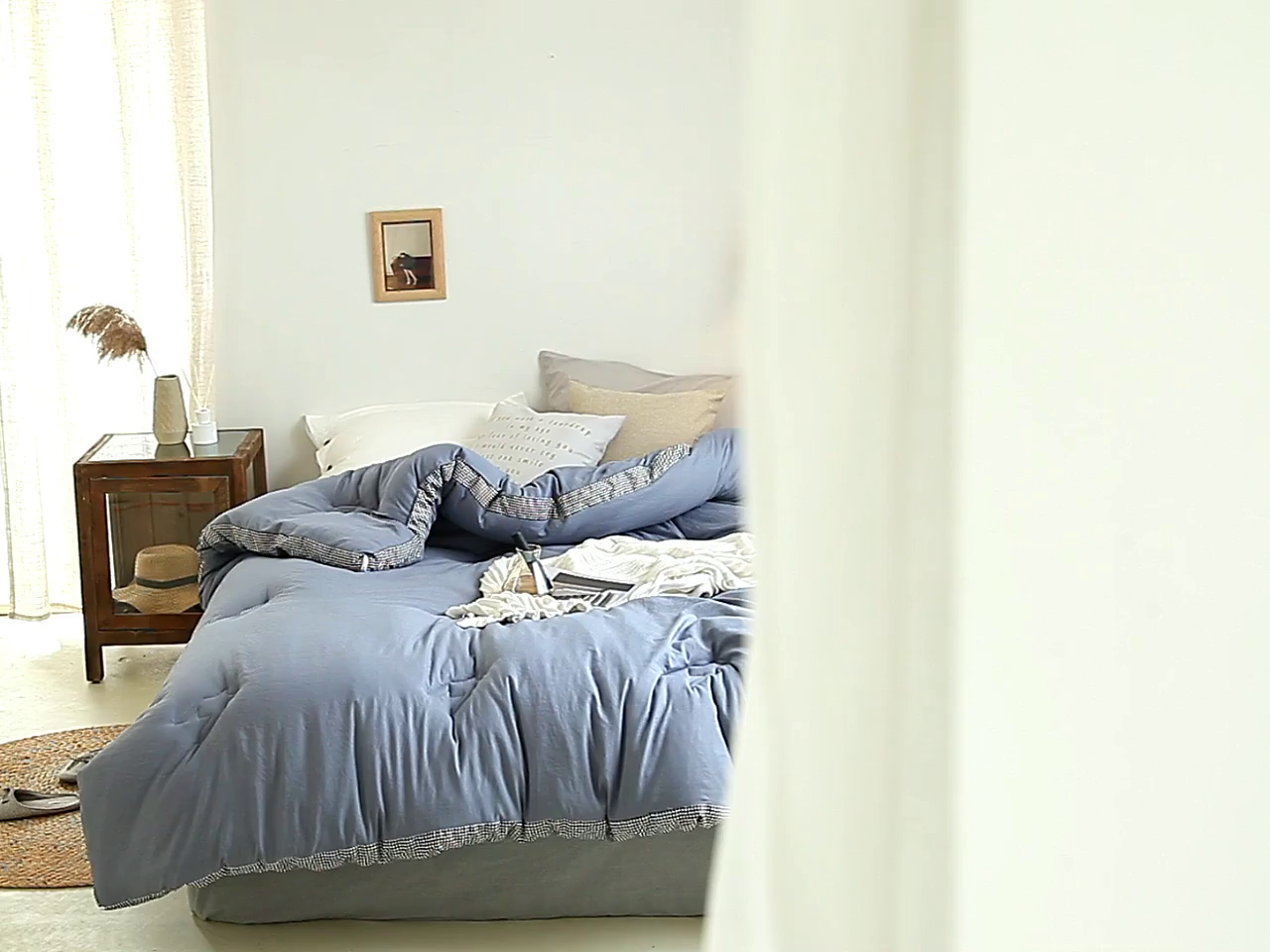 91家纺网 家纺一手货源 找家纺 （总）VIP被业 2025新款新疆棉花千鸟格立体秋冬被全棉水洗棉被子被芯