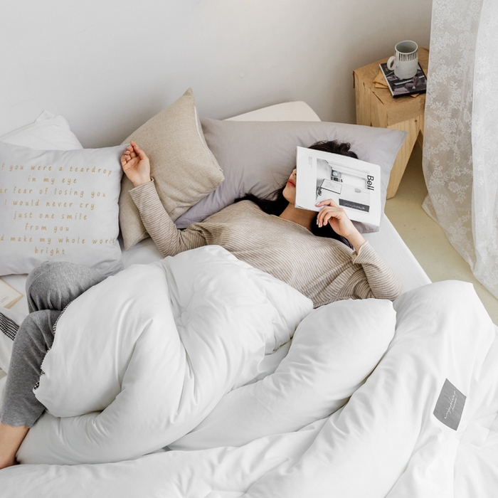 91家纺网 家纺一手货源 找家纺 VIP被业 2025新款新疆棉花千鸟格立体秋冬被全棉水洗棉被子被芯 珍珠白