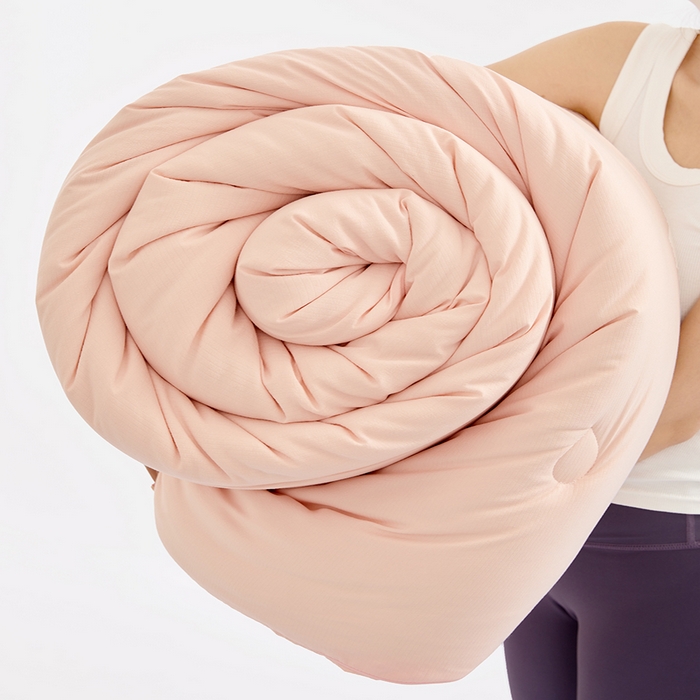 91家纺网 家纺一手货源 找家纺 VIP被业 2025新款立体玉米纤维冬被大豆冬被被子被芯 粉色