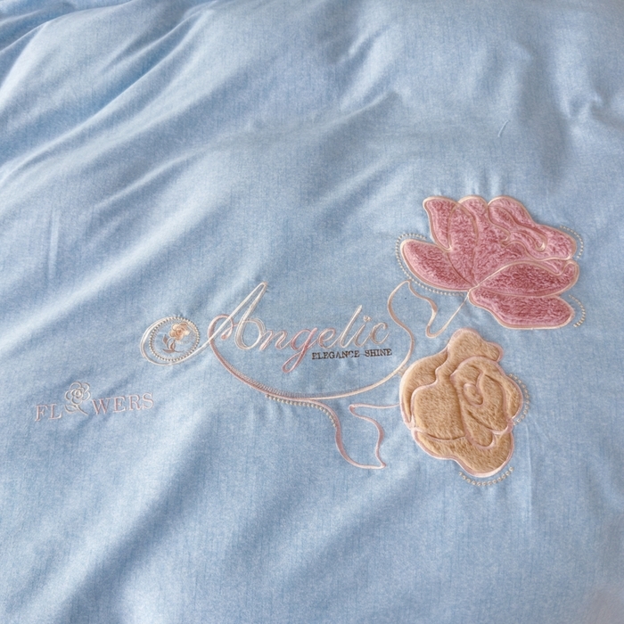 91家纺网 家纺一手货源 找家纺 （总）江南春家纺 [雅—轻绒]2025全棉高支高密立体刺绣生态磨毛加绒四件套