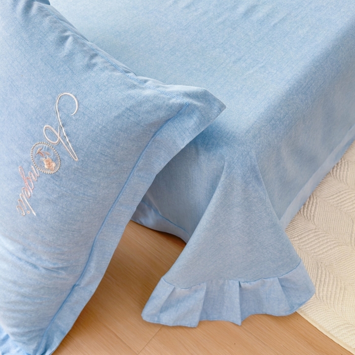 91家纺网 家纺一手货源 找家纺 （总）江南春家纺 [雅—轻绒]2025全棉高支高密立体刺绣生态磨毛加绒四件套