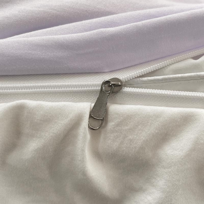 91家纺网 家纺一手货源 找家纺 ab家纺 2025新款夏莉儿系列水洗棉绣花四件套 夏莉儿-香芋紫