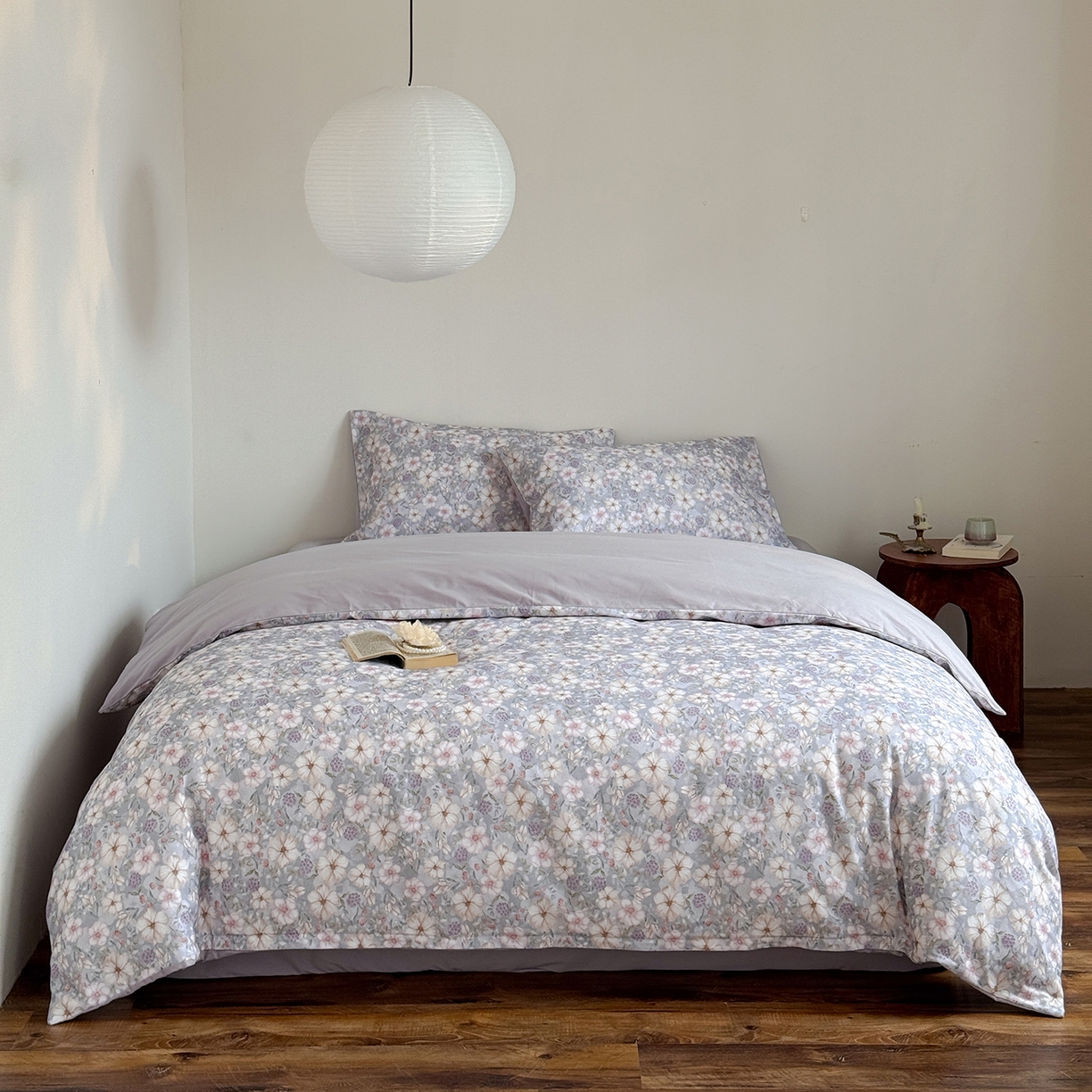 91家纺网 家纺一手货源 找家纺 （总）窝米 2025新款全棉火山磨毛花卉系列四件套-第二批