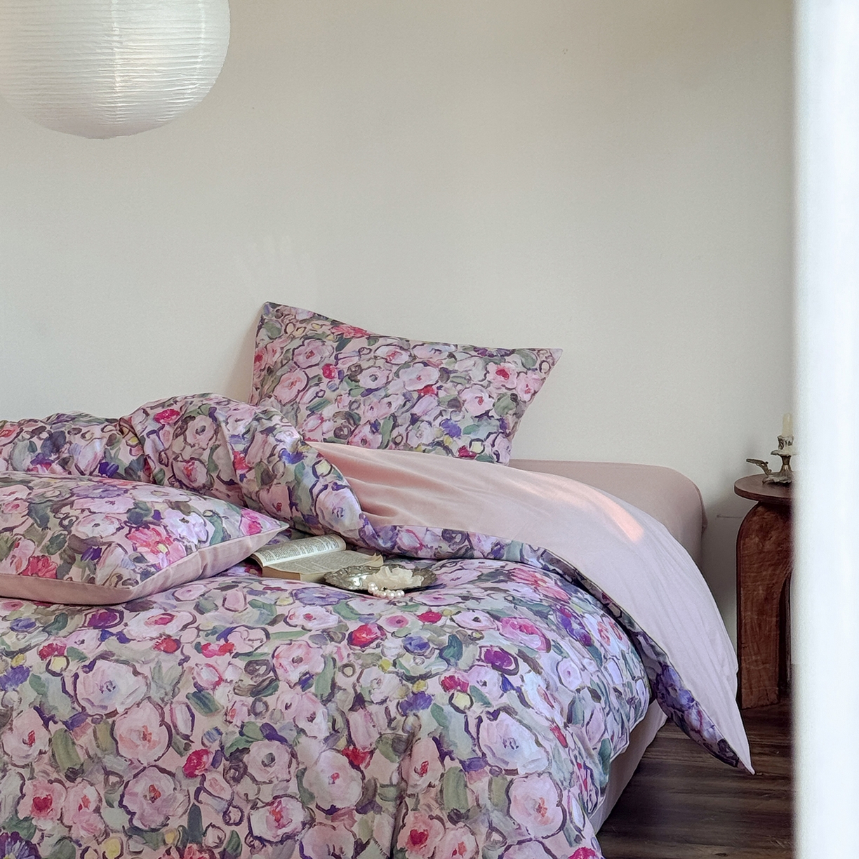 91家纺网 家纺一手货源 找家纺 （总）窝米 2025新款全棉火山磨毛花卉系列四件套-第二批