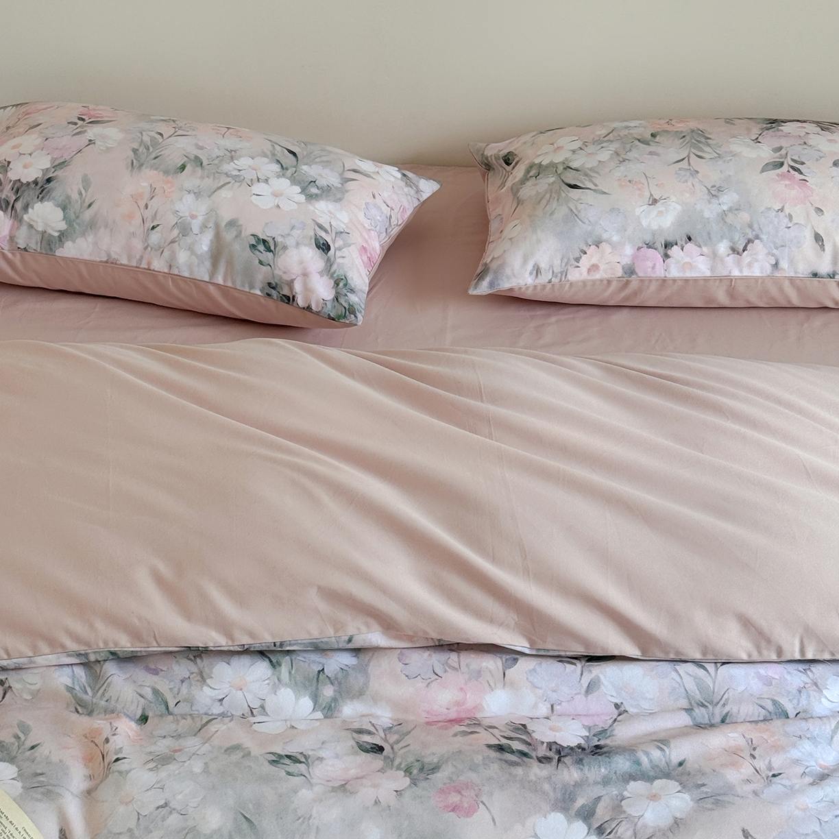 91家纺网 家纺一手货源 找家纺 窝米 2025新款全棉火山磨毛花卉系列四件套-第二批 朝歌