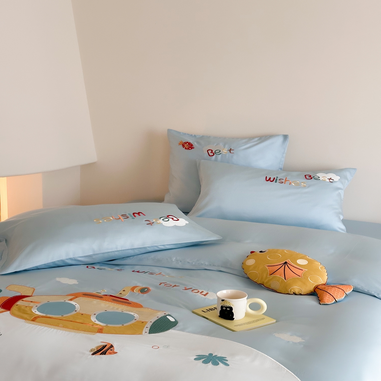 91家纺网 家纺一手货源 找家纺 （总）西西家居 2025新款100只澳棉长绒棉四件套-海底世界