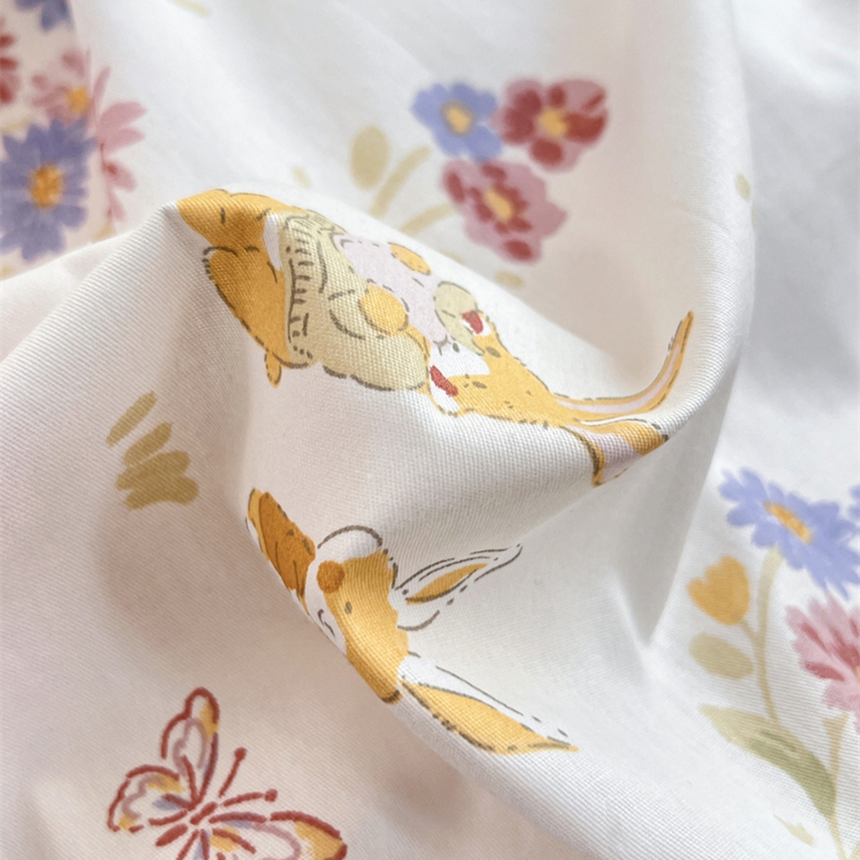 91家纺网 家纺一手货源 找家纺 红馆 2025年全棉12868印花系列四件套 旷野之息