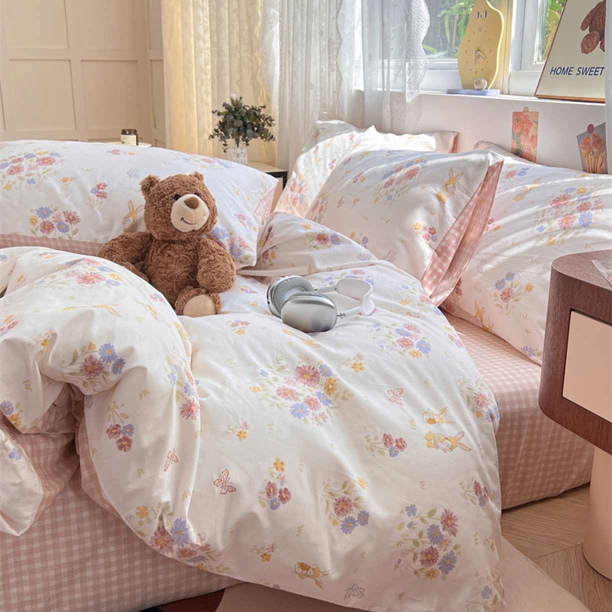 91家纺网 家纺一手货源 找家纺 红馆 2025年全棉12868印花系列四件套 旷野之息