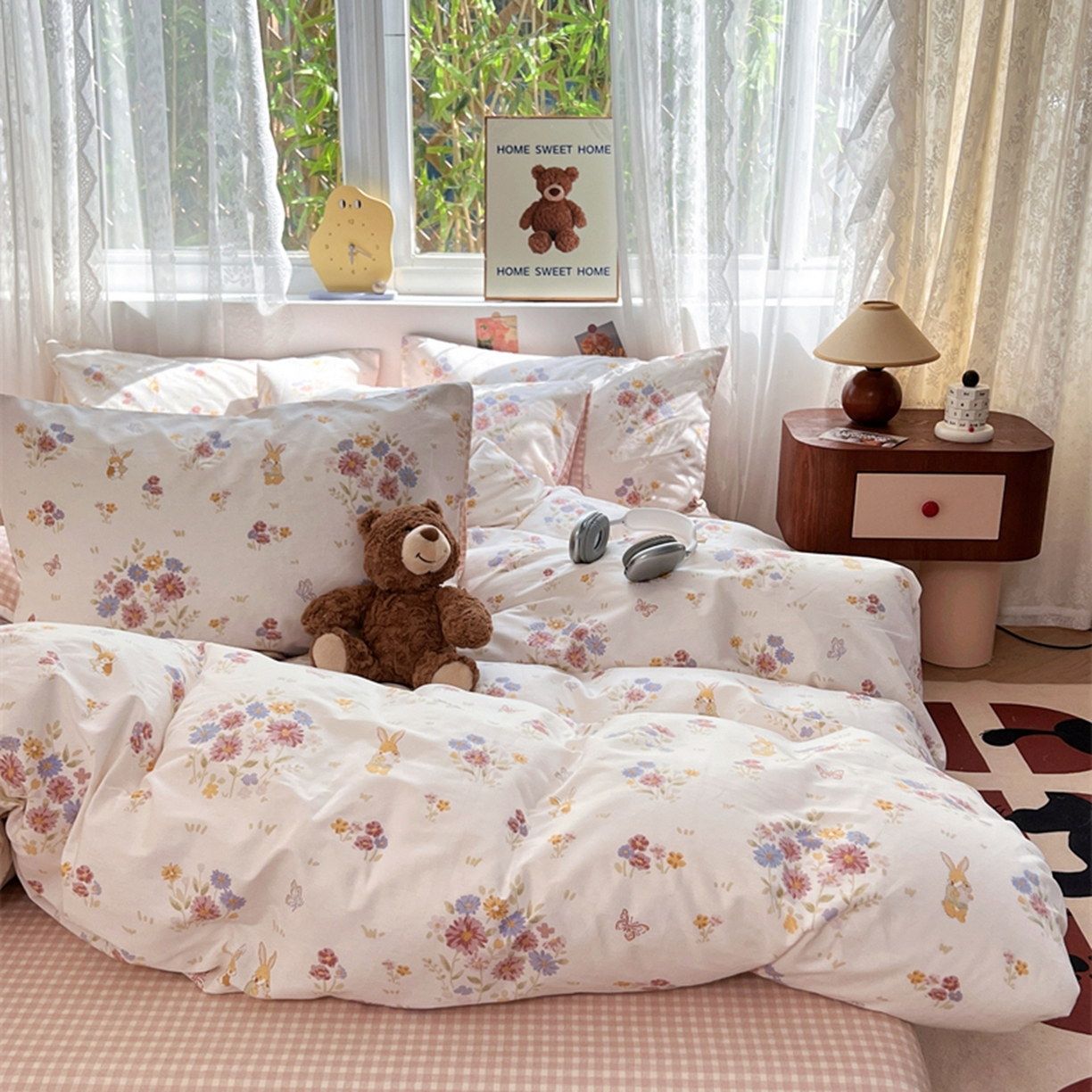 91家纺网 家纺一手货源 找家纺 红馆 2025年全棉12868印花系列四件套 旷野之息