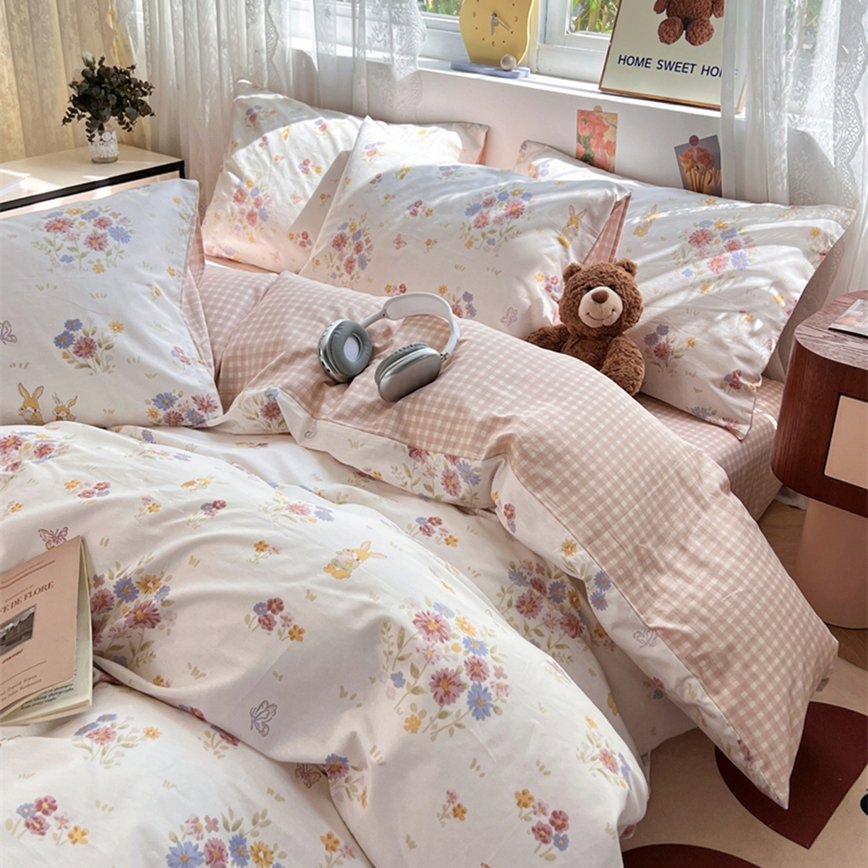 91家纺网 家纺一手货源 找家纺 红馆 2025年全棉12868印花系列四件套 旷野之息