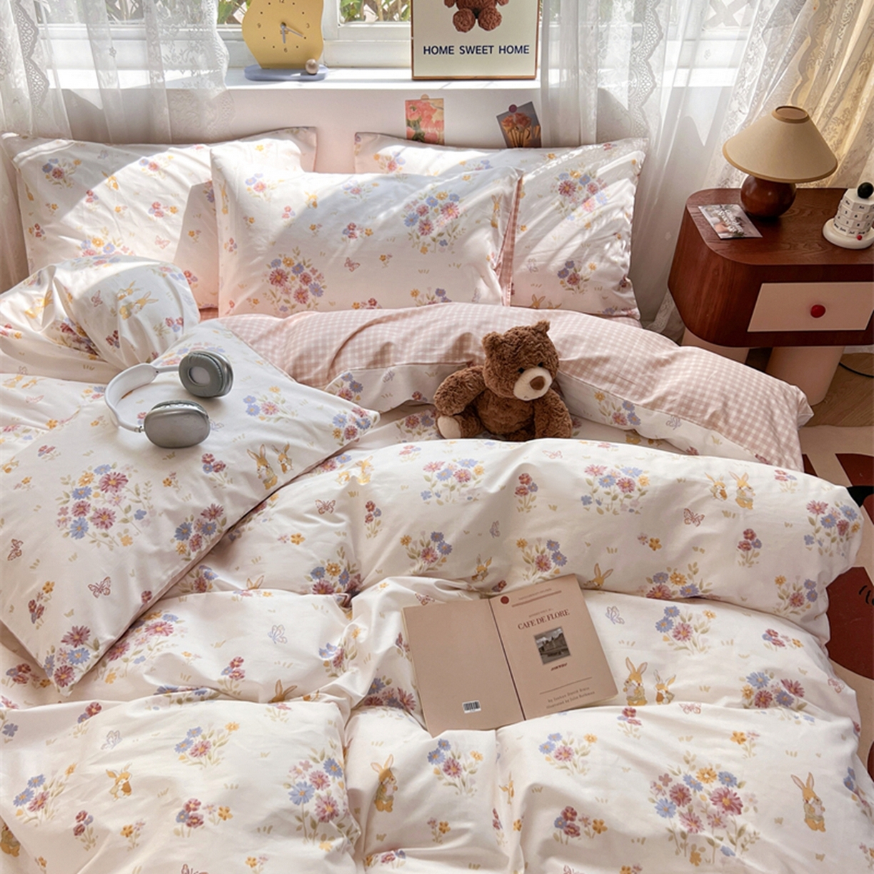 91家纺网 家纺一手货源 找家纺 红馆 2025年全棉12868印花系列四件套 旷野之息