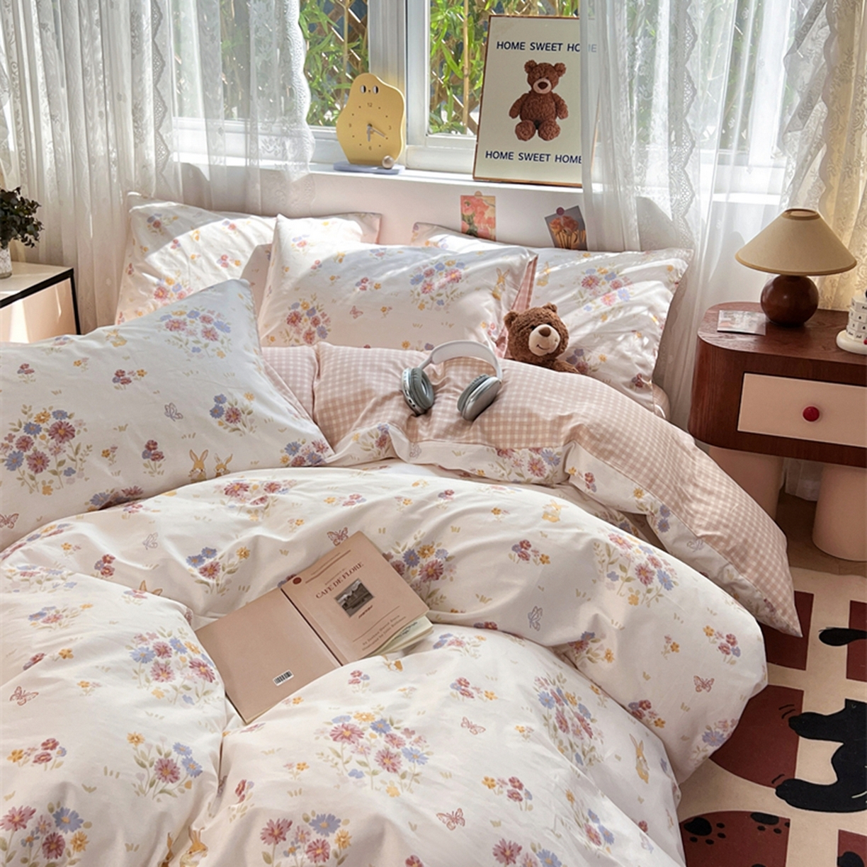 91家纺网 家纺一手货源 找家纺 红馆 2025年全棉12868印花系列四件套 旷野之息