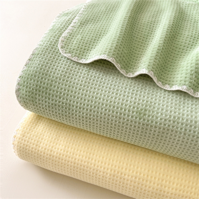 91家纺网 家纺一手货源 找家纺 澳梵家居 2025新款华夫格绒四季毯毛毯 组合图