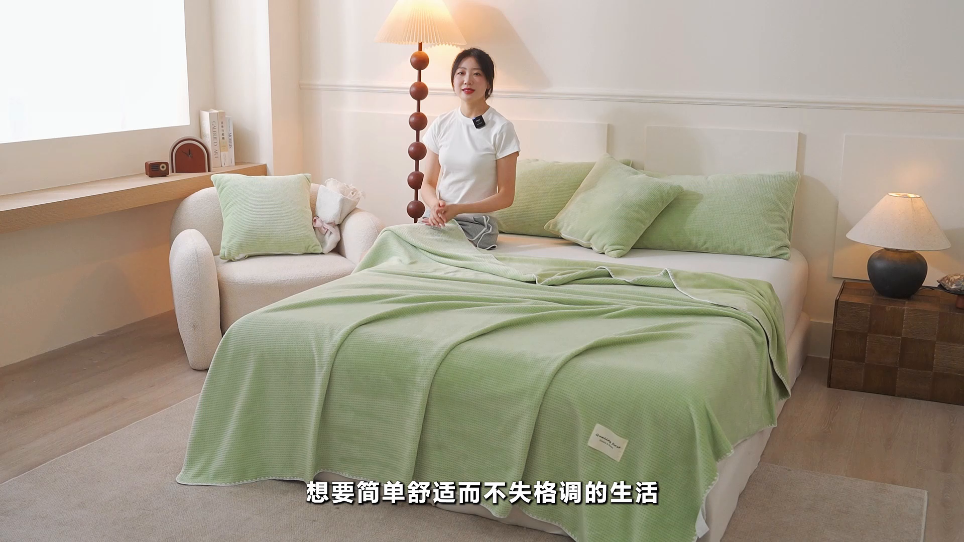 91家纺网 家纺一手货源 找家纺 澳梵家居 2025新款华夫格绒四季毯毛毯 焦糖色