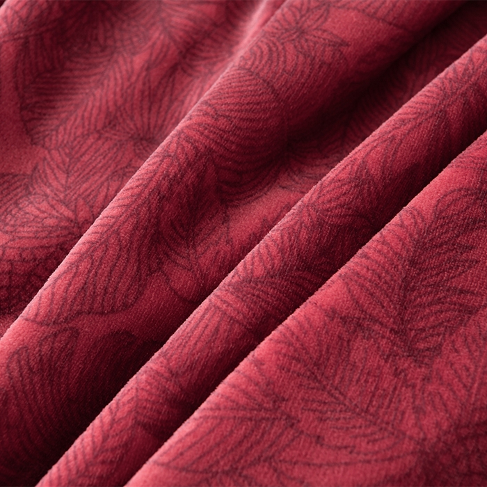 91家纺网 家纺一手货源 找家纺 妮恒美家纺 2025新款高克重牛奶绒刺绣四件套-山茶花-安哥拉红