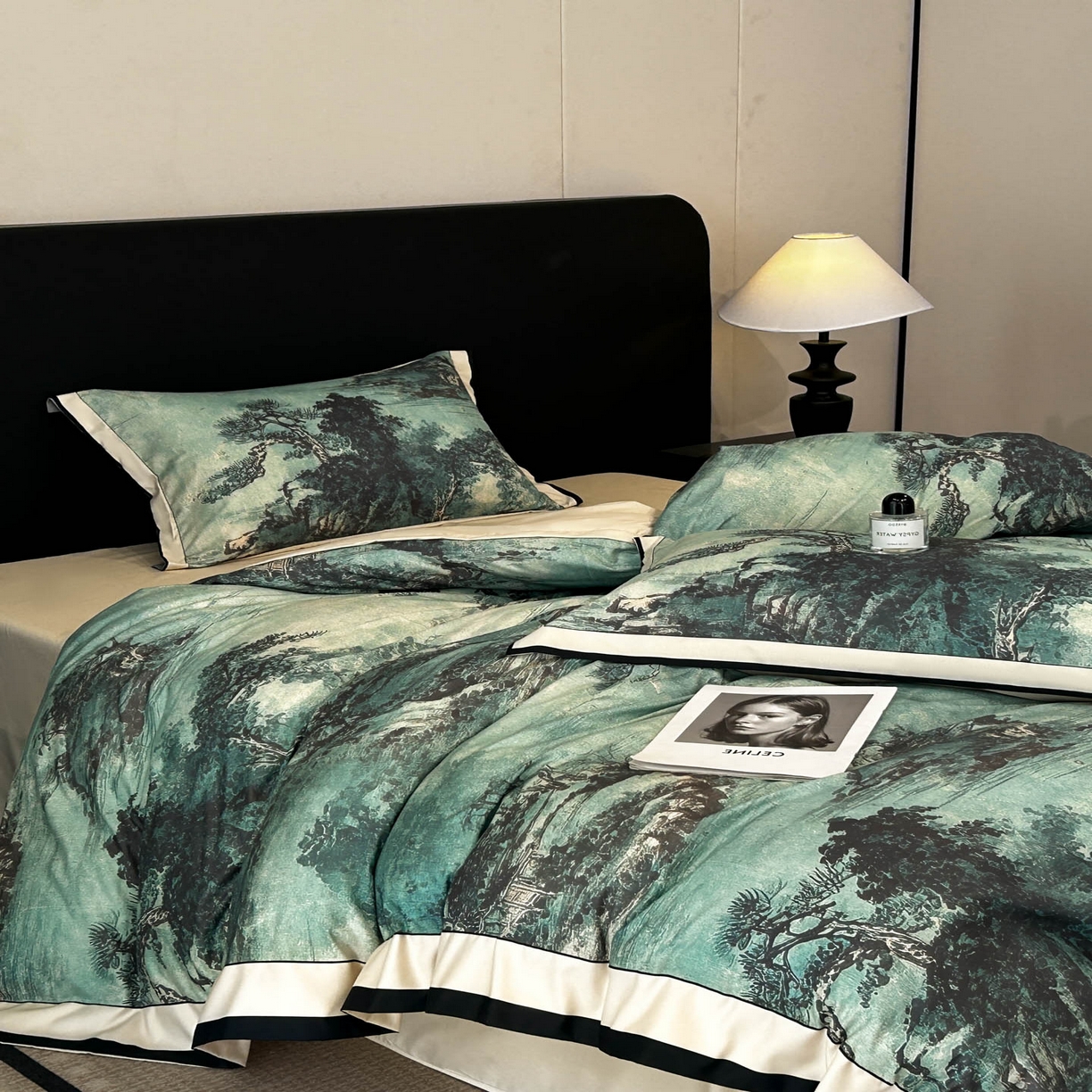 91家纺网 家纺一手货源 找家纺 （总）花沐家居 2025新款宽边轻奢亲肤棉四件套