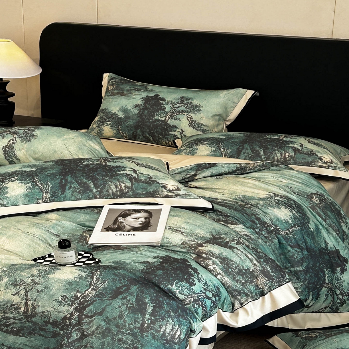 91家纺网 家纺一手货源 找家纺 （总）花沐家居 2025新款宽边轻奢亲肤棉四件套