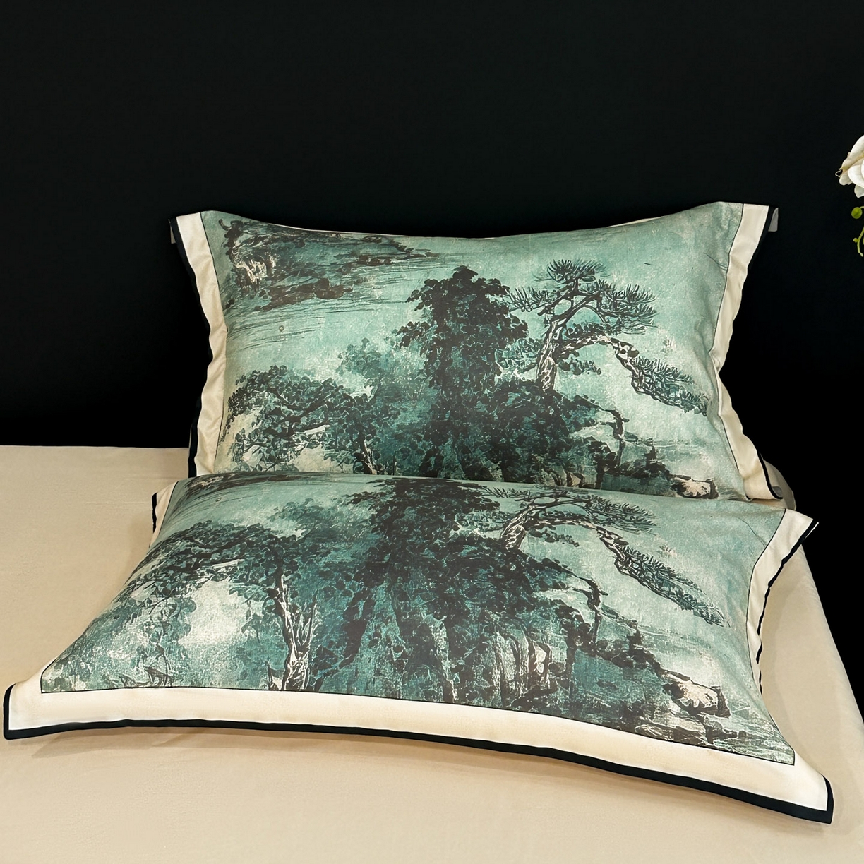 91家纺网 家纺一手货源 找家纺 （总）花沐家居 2025新款宽边轻奢亲肤棉四件套