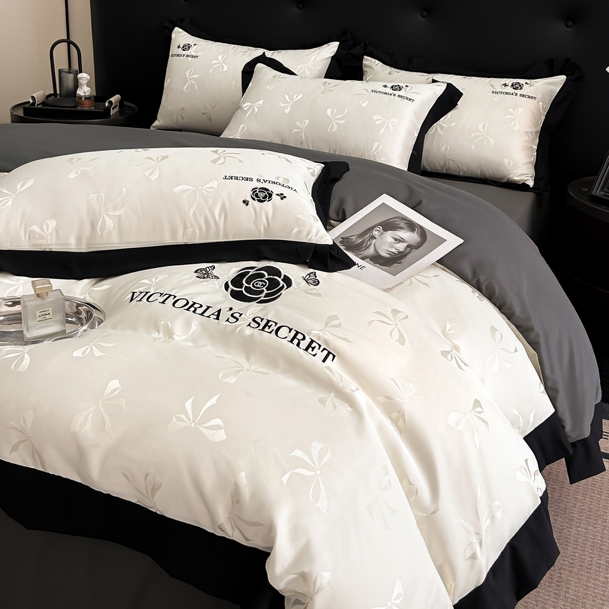 91家纺网 家纺一手货源 找家纺 （总）花沐家居 2025新款蝴蝶提花水洗棉四件套