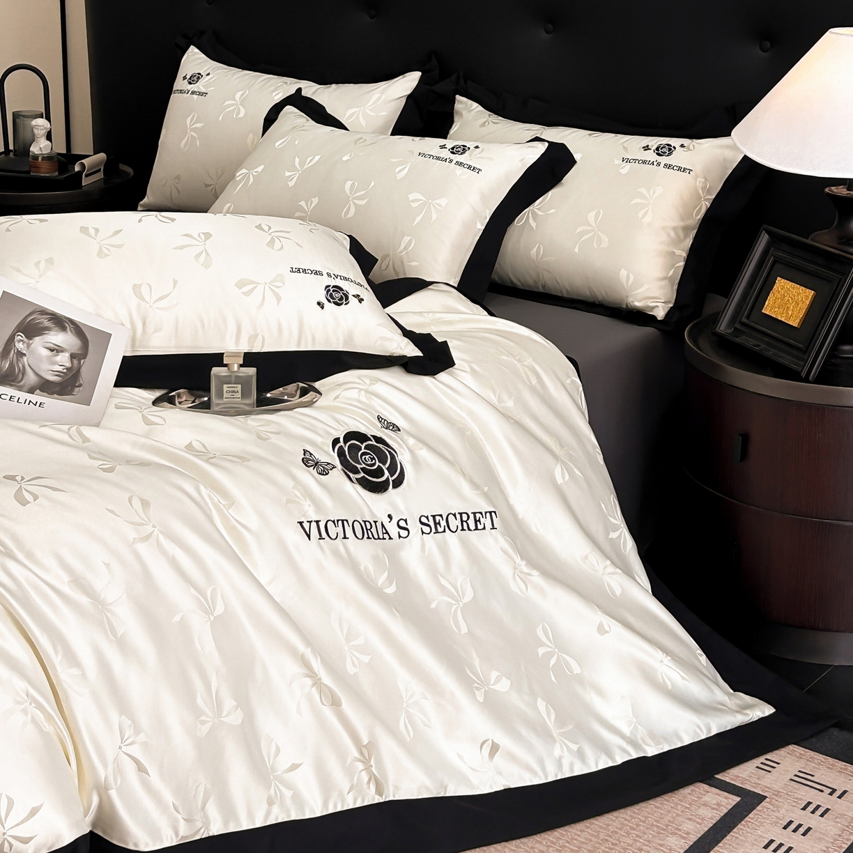 91家纺网 家纺一手货源 找家纺 （总）花沐家居 2025新款蝴蝶提花水洗棉四件套