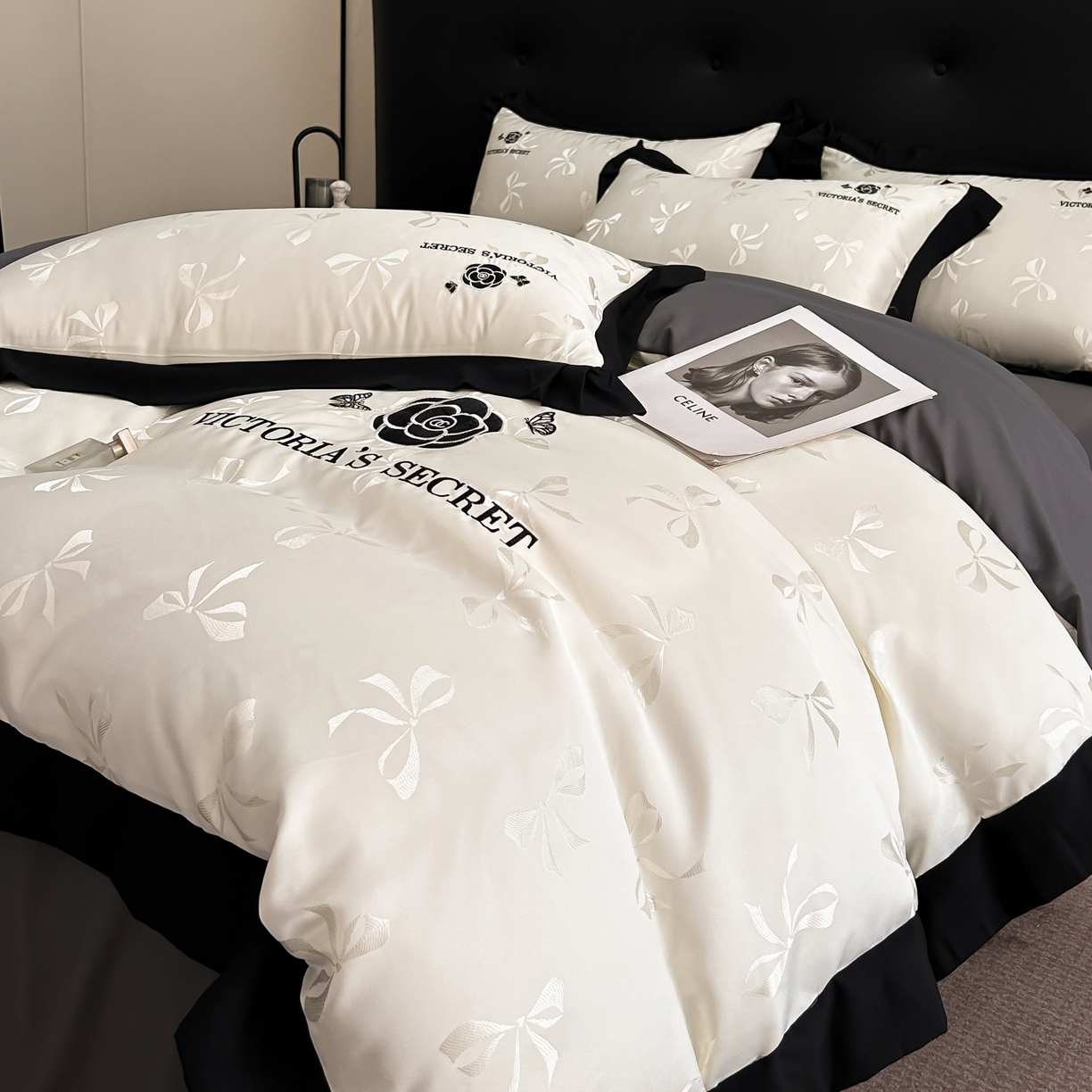 91家纺网 家纺一手货源 找家纺 （总）花沐家居 2025新款蝴蝶提花水洗棉四件套